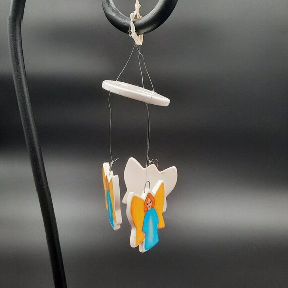 Vintage Treenkles 1984 Beachcombers Angel Tree Chimes‎ Porcelain Decoration - Picture 2 of 7